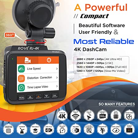 ROVE R2-4K Dash Cam